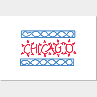 Chicago Flag Posters and Art